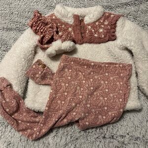 Nicole Miller Pink and Cream Kids Matching Set